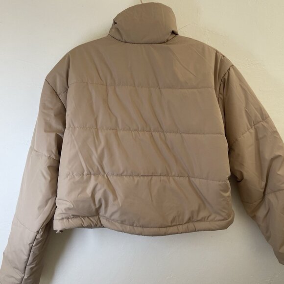 THE FIFTH LABEL Remake Cropped Boxy Puffer Coat in Beige – Size M / 6 - Picture 4 of 9